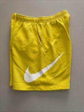 Nike Bright Yellow Swoosh Shorts